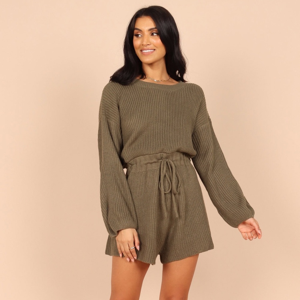 Petal & Pup Sweater Romper